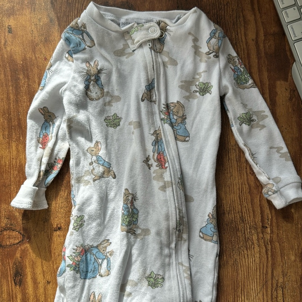 Pottery barn kids Easter onesie pajamas
